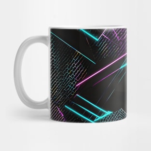 Colourful neon lights pattern Mug